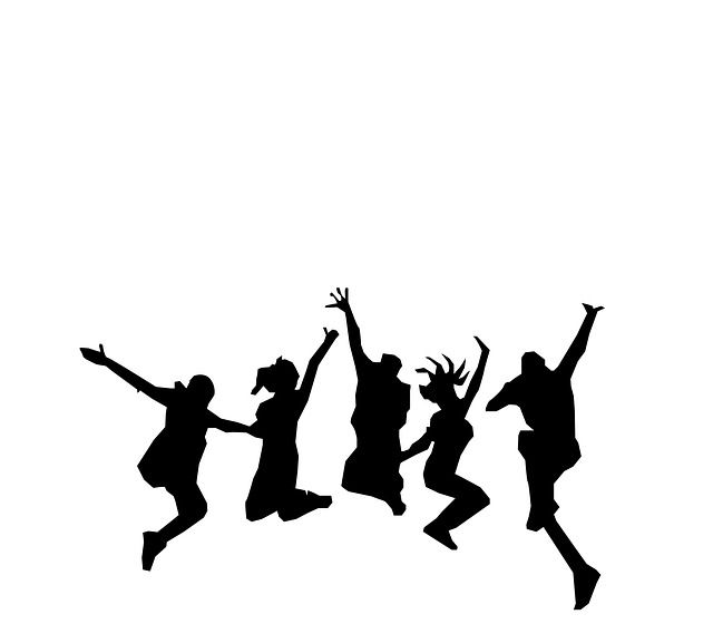 Download free HD stock image of Commercial Banners Jumping Free commercial banners jumping dance day illustration