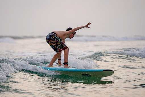 Surfando, Mar, Ondas, Surfista, Verão