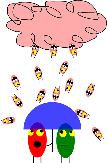 Free alien rain umbrella vector