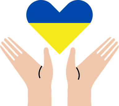 Free Ukraine Heart vector and picture