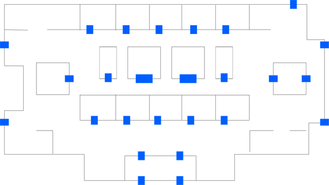 Free floor line art design vector