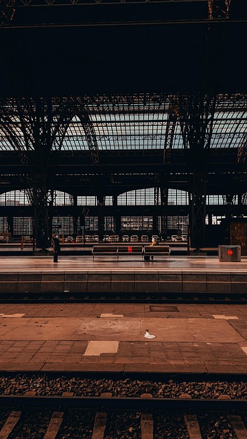 Tyskland, Sachsen, Togplatform