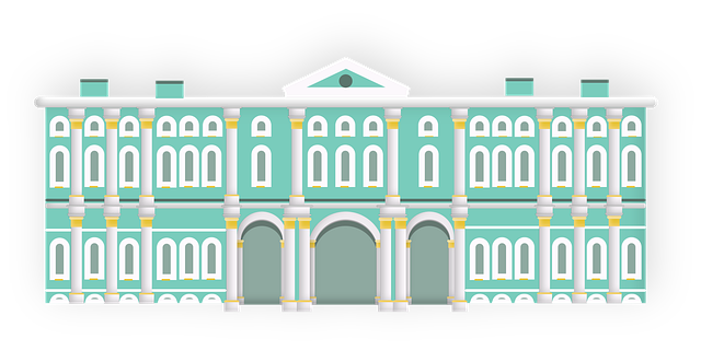 Free saint petersburg russia winter palace vector