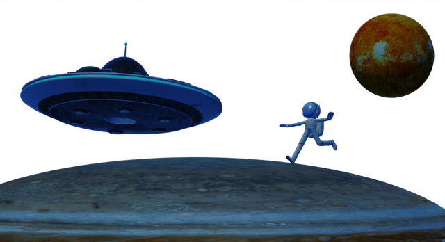 Free ufo space spaceship illustration