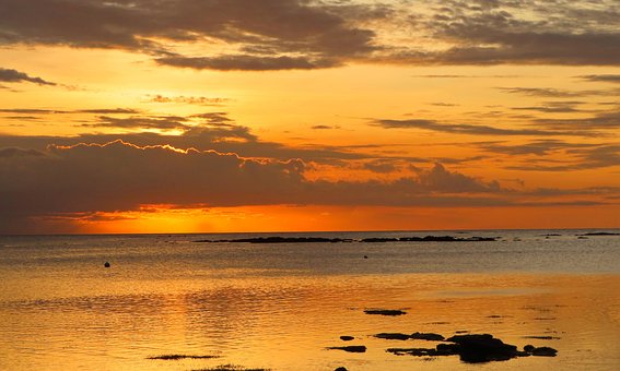 Sonnenuntergang, Indischer Ozean