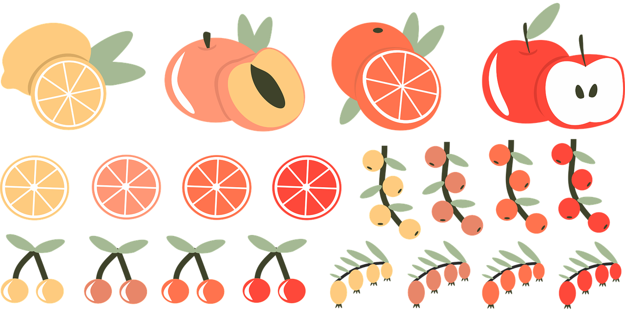 Fructe, Icoane, Alimente
