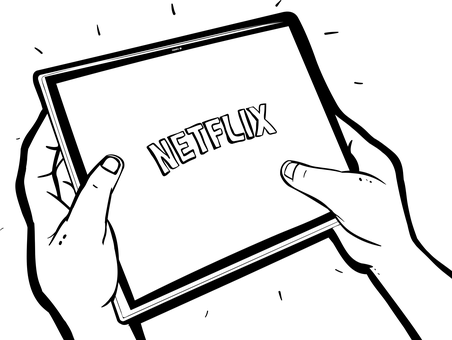 Free Netflix Bw vector and picture