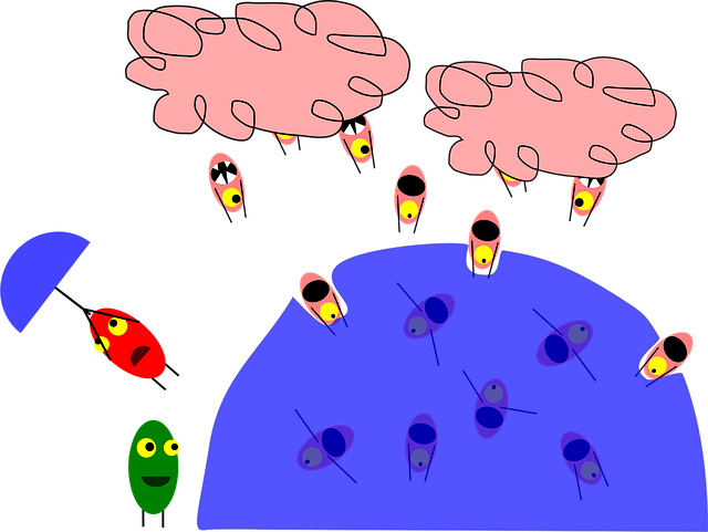 Free alien nature slime vector