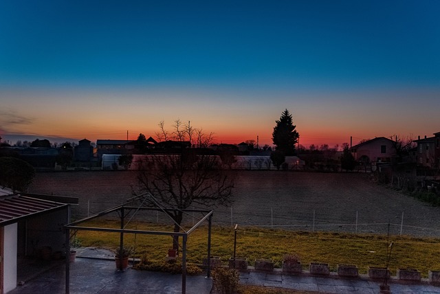 Italien, Solnedgang, Landskabet