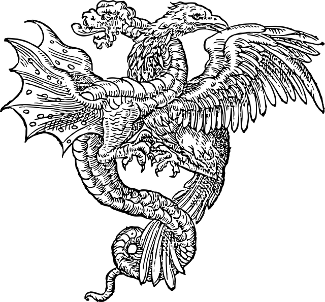 Free dragon animal creature vector