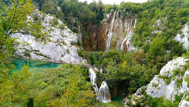 Kroatien Seen, Toller Wasserfall