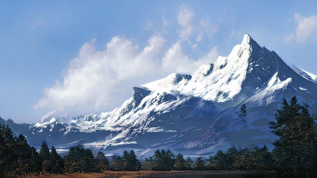 Free Art Mountains photo and picture