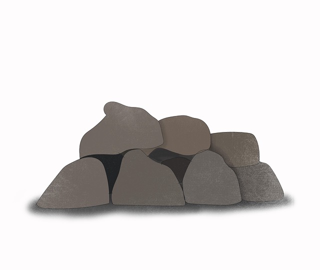 Free rocks dolmen drawing illustration