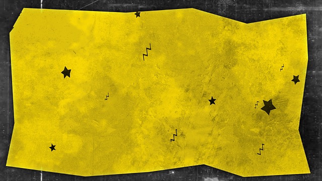 Free yellow background stars art illustration