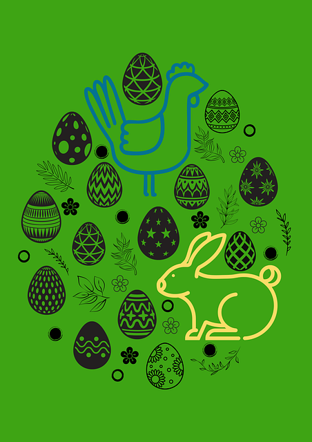 Download free HD stock image of Easter Card Easter Free easter card easter easter eggs illustration