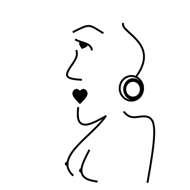 Free woman abstract art illustration