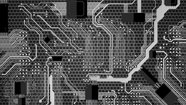 Free brain technology data illustration