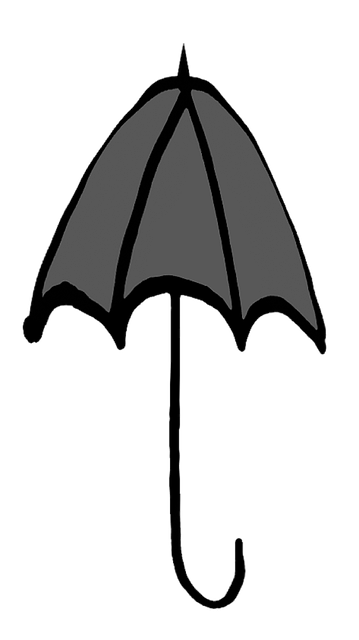 Free rain umbrella weather illustration