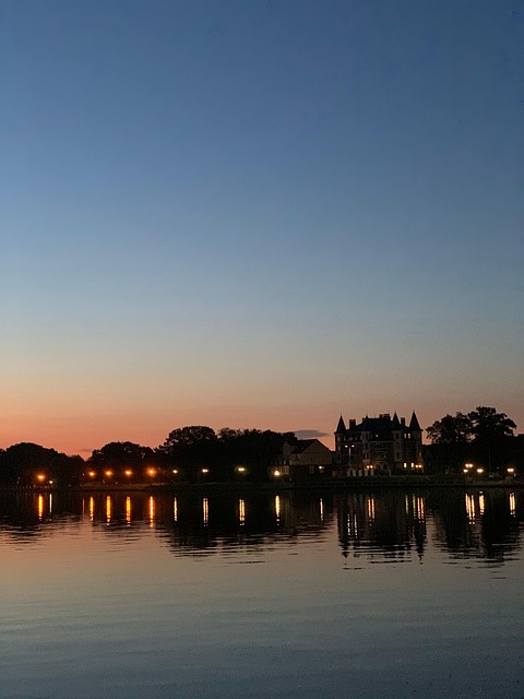 Kaliningrado, Rusia, Noche, Atardecer