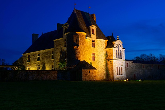 Free Dusk Chateau photo and picture
