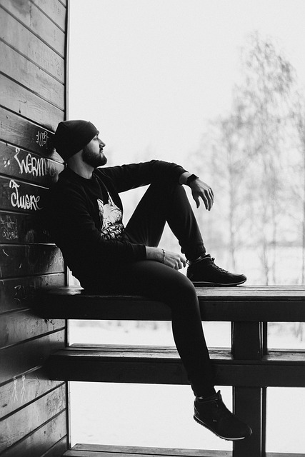 Mann, Bart, Traurigkeit, Sehnsucht