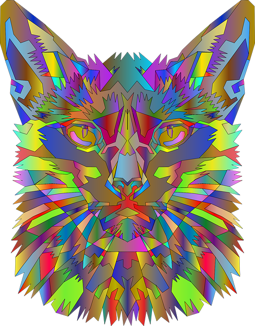 Pisică, Low Poly, Animal, Felină