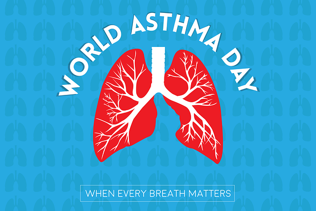 Free world asthma day lungs wallpaper vector