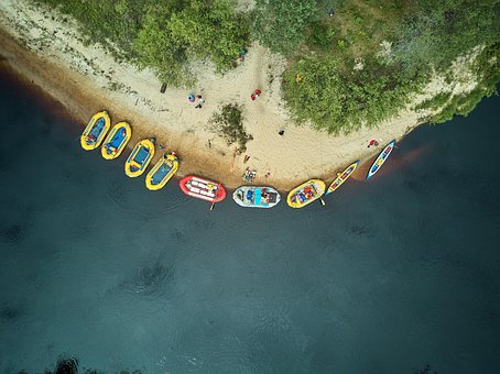 Oceano, Barcos, Areia Da Praia, Costa