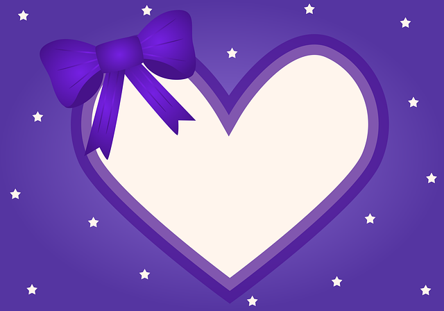 Free card heart romantic card vector