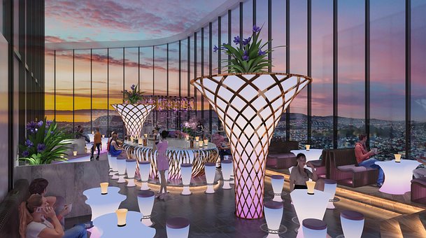 Bar, Sky Bar, Cocktail, Bere