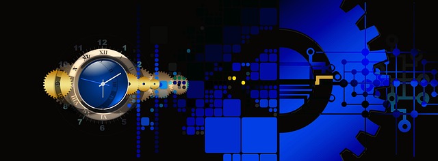 Free clock network time illustration