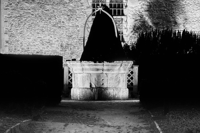 Free Black And White Wells photo and picture