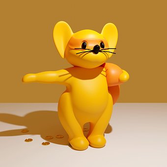 Estatuilla De Ratón, Estatuilla De Rata
