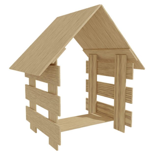 Free house planks hut illustration