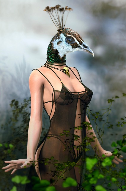 Free portrait animal character illustration
