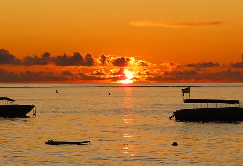 Sonnenuntergang, Meer, Ozean, Landschaft