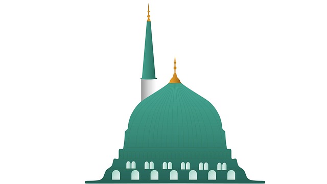 Free mosque minaret religious illustration