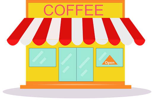 Coffee Shop, Geschäft, Clip Art