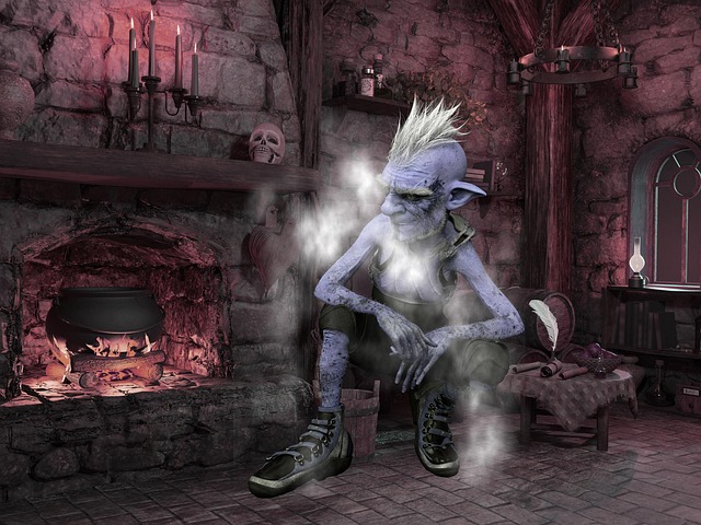 Free cottage chimney fire illustration