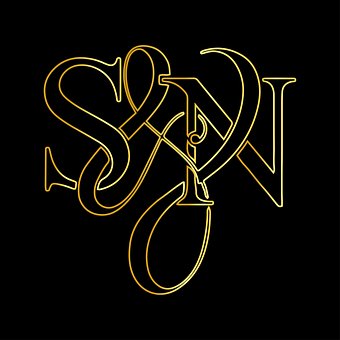 Brev, S, Emblem, Ramme, N, Abstrakt
