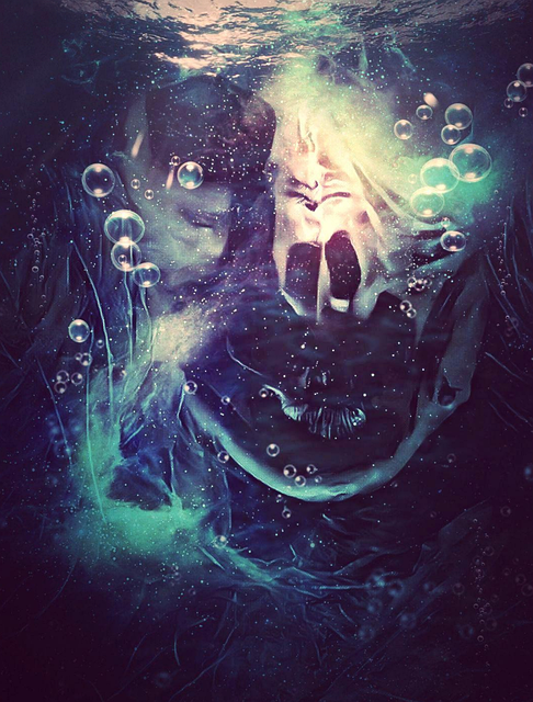 Free water nightmare monster illustration