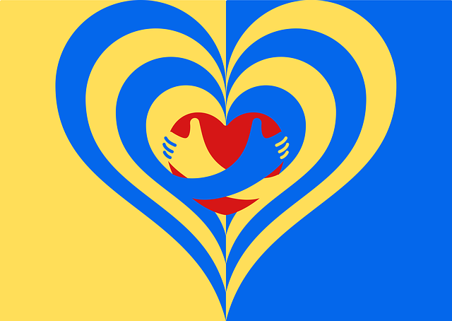 Download free HD stock image of Ukraine Flag Free ukraine flag heart illustration