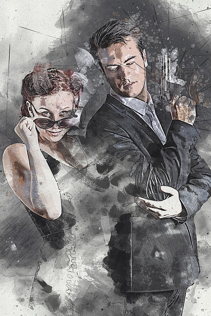 Free film noir movie movie poster illustration