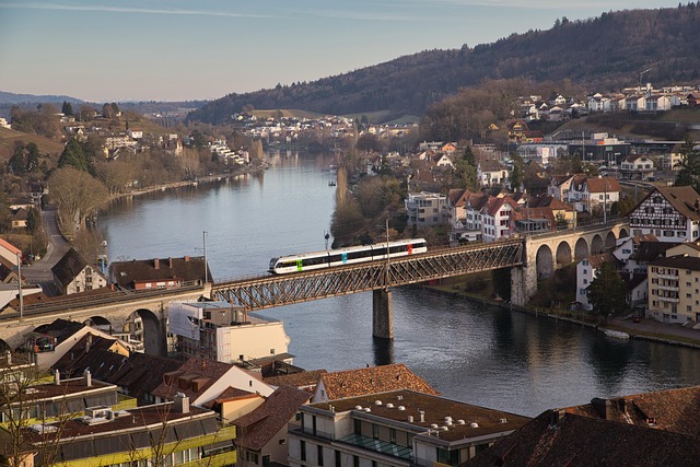 Schaffhausen, Rhinen, Bro, Tog, Turbo