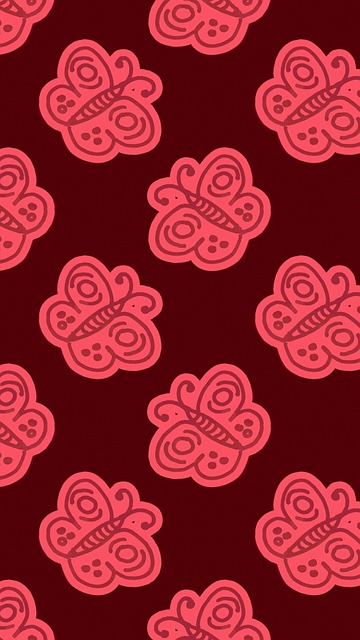 Free digital scrapbooking crimson carmine illustration