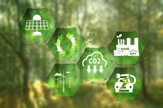 Free renewable energy environmentally friendly concept illustration