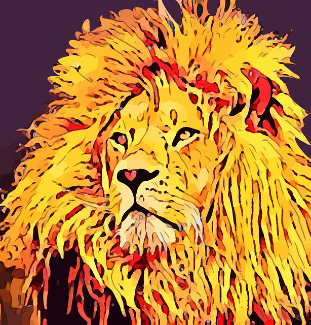 Free lion animal mammal vector