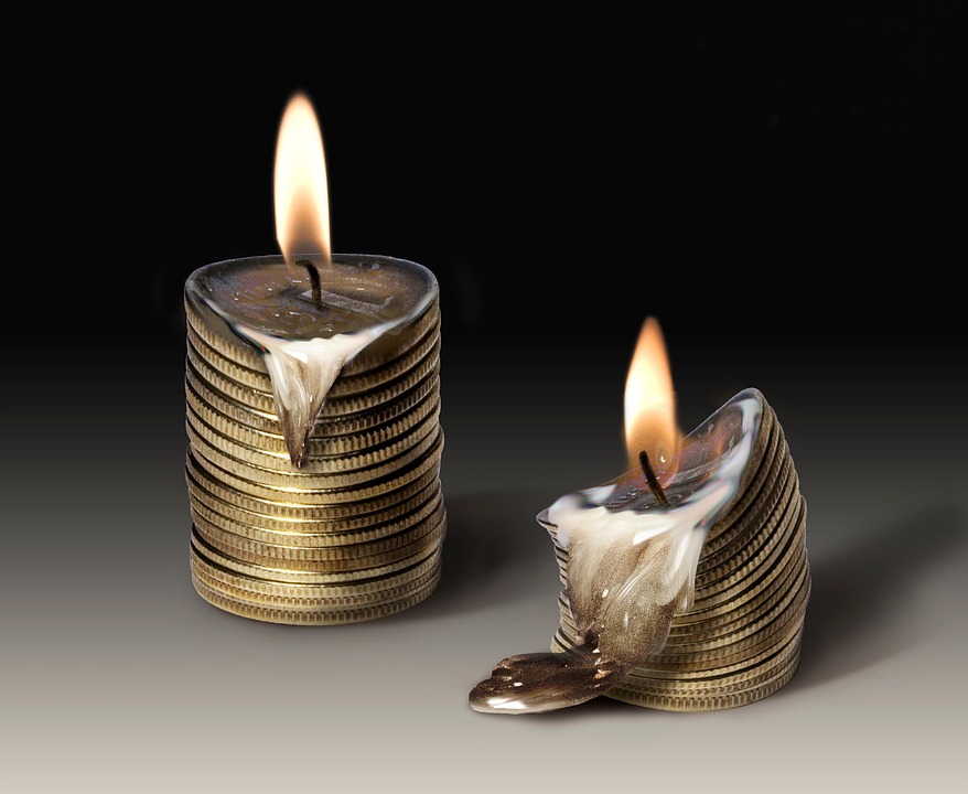 Candle Coins Inflation - Free photo on Pixabay
