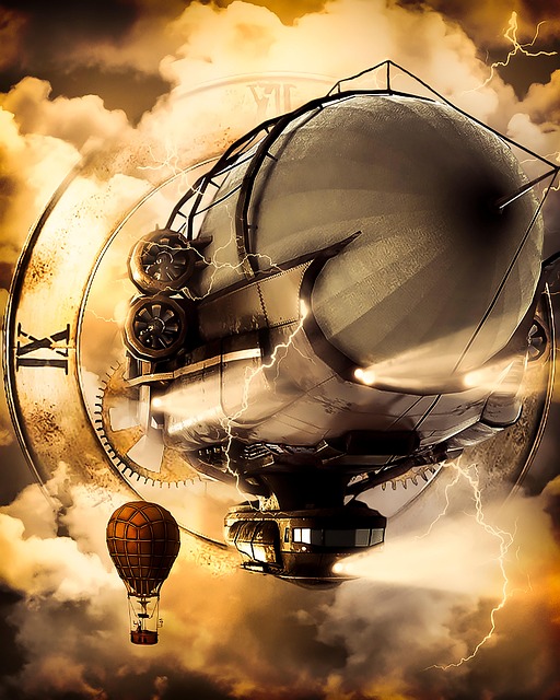 Free Zeppelin Airship illustration and picture