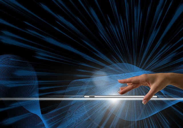 Download free HD stock image of Particles Smartphone Free particles smartphone hand illustration